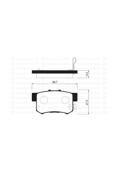 Arka - 814 - Balata Honda Cıvıc Vıı 01-05 Cıvıc Vııı 05 Accord Vıı 98-02 Accord Vııı - Mıxdepo - 06 Gdb3177