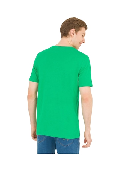 Bisiklet Yaka Erkek T-shirt Yeşil