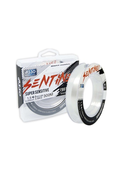 Asso Sentinel Süper Sensitive Japan Fc Coated Line 300mt Beyaz Standart - 0.37 Mm