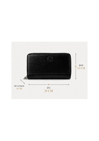 Alphaclub Bag Erkek Hakiki Deri Siyah Çok Bölmeli El Çantası