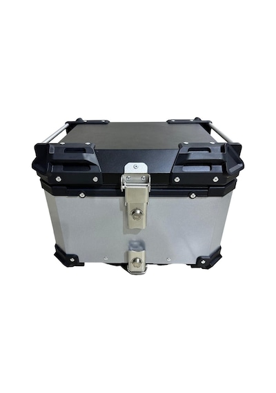 Alüminyum Motosiklet Çantası 36 Litre Silver Gri