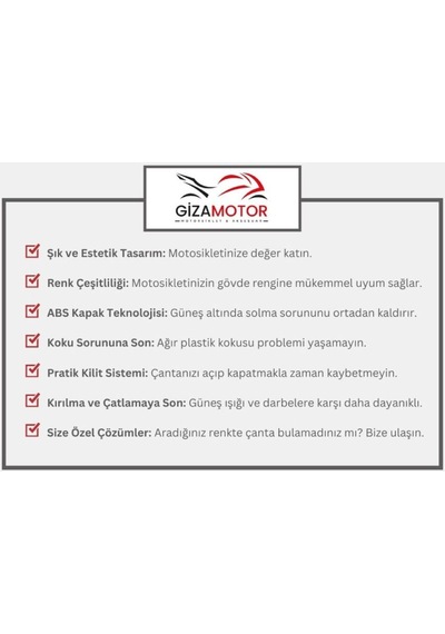 Motosiklet Çantası 33 Litre Kırmızı