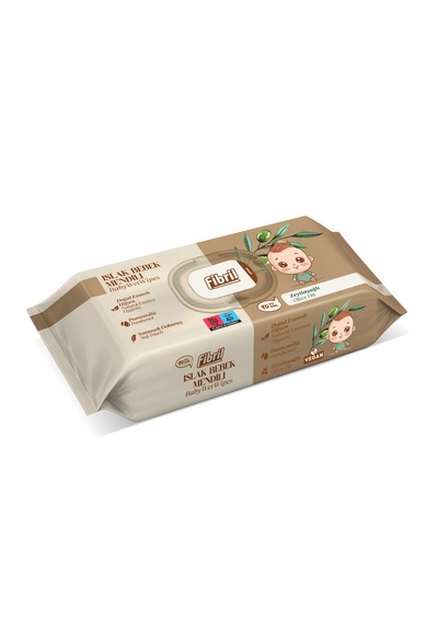 Fibril Zeytinyağlı Islak Bebek Mendili 12x90lı Paket 1080 Yaprak