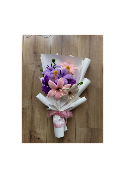 Mor Pembe Eflatun Şönil Buket Pembe - 923222714 Pembe
