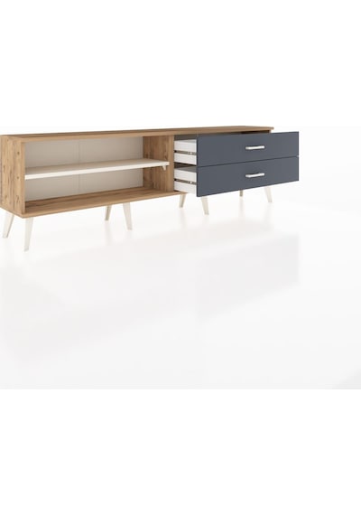 Arges Tv Ünitesi Tek Raflı 2 Çekmeceli 176x30x51 Çam-aytaşı/antrasit Aytası/antrasıt Arges Tv Ünitesi Tek Raflı 2 Çekmeceli 176x30x51 Çam-aytaşı/antrasit Aytası/antrasıt