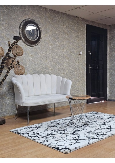 İkili Papatya Çay Seti Koltuk Krom Sivriltme Ayak, Balkon, Salon, 001