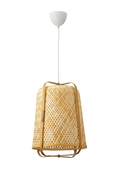 Ikea Knıxhult Sarkıt Lamba, Bambu