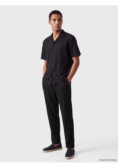 Lcw Vision Siyah Regular Fit Armürlü Erkek Pantolon