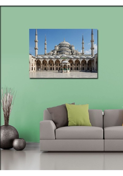Kanvas Tablo Mavi Cami Ve Gökyüzü