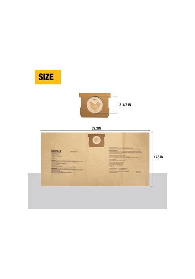 Dxva19-4101 6 To 10 Gal Dust Bag