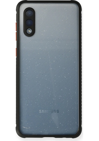 Newface Samsung Galaxy Uyumlu A02 Kılıf Miami Şeffaf Silikon Semeglbl - 97 - Siyah