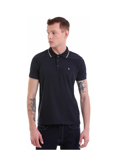 Hatemoğlu Lacivertvert Regular Fit Düz 100% Pamuklu Polo Yaka Tişört 35361023C Lacivert