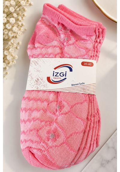 Orbis Tarzın Dünyası Pembe Kadın Çorap Desenlı Şık Tasarım