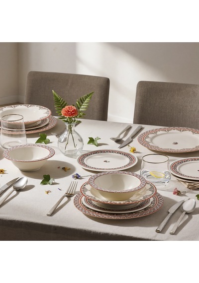 Aryıldız Noblex 24 Parça 6 Kişilik Yemek Takımı Renkli