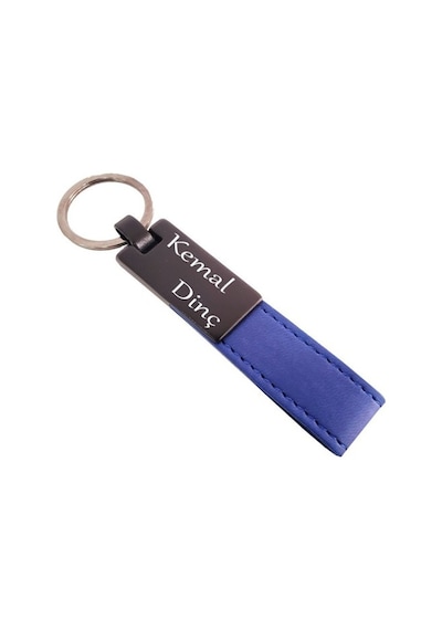 Lacivert Deri Metal Anahtarlık 04958338