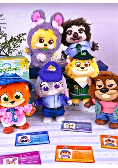 MİNİSO Zootopia 2 Zootropolis Peluş Anahtarlık Figür Kutu Oyuncak Blind Box Çok Renkli