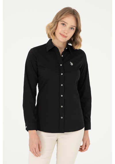 U.s. Polo Assn. Kadın Siyah Gömlek Basic 50293919-vr046 Siyah