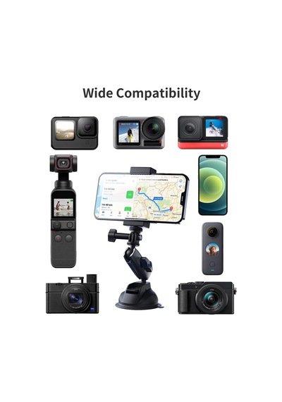 Telesın Alüminyum Alaşımlı Araç Vantuz Montajı, Hero 13 12 11 10 9 8 Djı Osmo Action 5 Pro 4 3