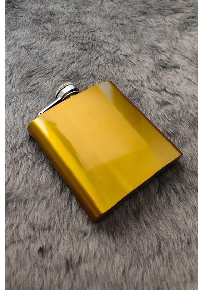 Çelik Sarı 6 Oz 180 Ml İçki Matarası Py49sr Genel