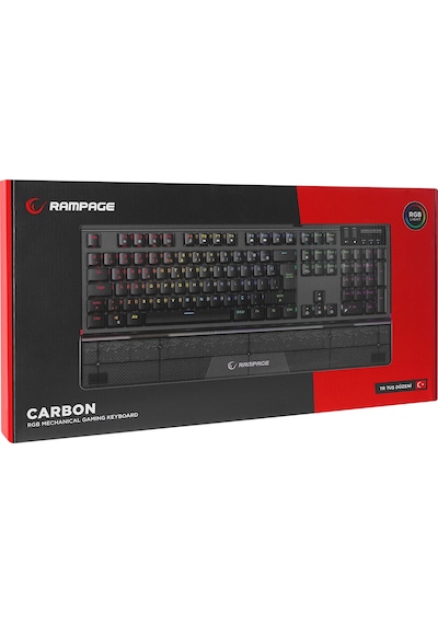Rampage Carbon Blue Switch RGB Mekanik Oyuncu Klavye