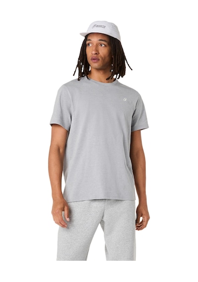 Asics Asıcs Spıral Embroıdery Tee Erkek Clay Grey/jasper Green Kısa Kollu Tshirt 2031f458-020