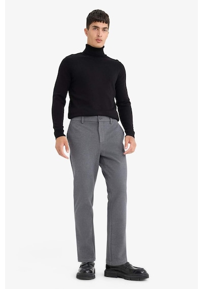 Defacto Kumaş Pantolon Tailored Regular Fit Normal Kesim Basic Düz Cepli Düz Paça D3707AX25WN Antrasit