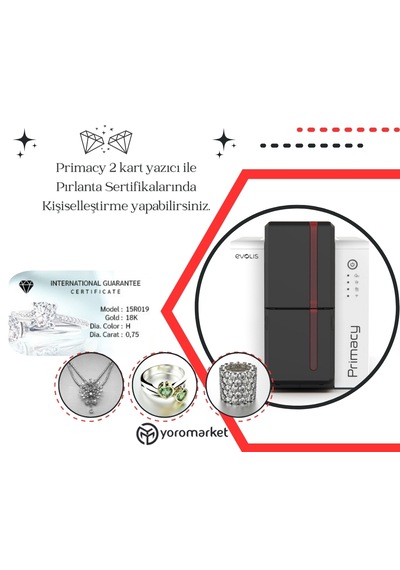 Evolis Zenius Tam Panel Renkli Ribon 200 Baskı R5f002eaa Evolis