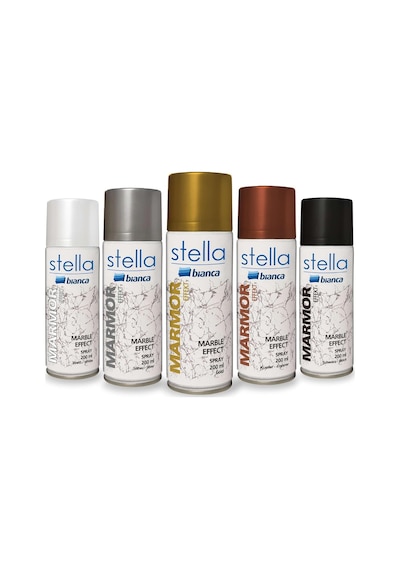 Bianca Stella Mermer Efekti Sprey 200ml Siyah