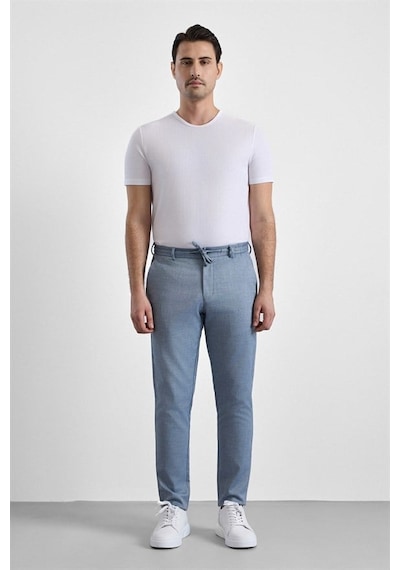 Süvari Lacivert Slim Düz Jogger Pantolon Pn2020500765-m09