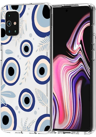 Ceptecepnet Oppo A52 / A72 İle Uyumlu Özel Tasarım Baskılı Kamera Korumalı Şeffaf Telefon Kılıfı