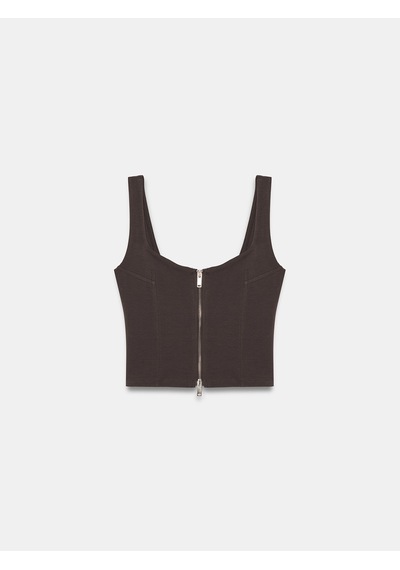 Dilvin 31978 Fermuarlı Top-koyu Kahve