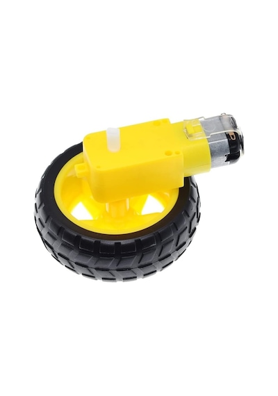 Robot Tekerlek Ve Dc Motor Seti 200rpm Araba Robot Akılı Araç Oyuncak 250rpm Dc 3v-9v