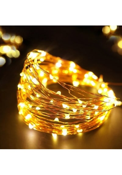 3 Metre Pilli Peri Led. Dekor Işık Günışığı. Dekoratif Led Lamba Sarı