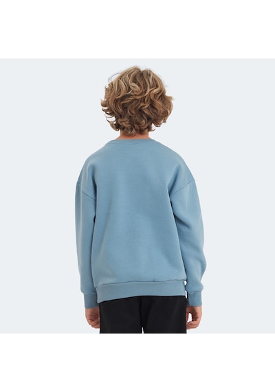 Slazenger LOGAN Çocuk  Mavi Sweatshirt