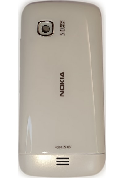 Nokia C5-03 Kasa Kapak Tuş Takımı C5-03 Uyumlu Beyaz Renk Orta Ka