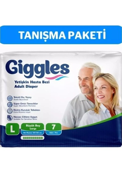 Yetişkin Bel Bağlamalı Hasta Bezi Large 7'li 1 Paket 7 Adet Diğer