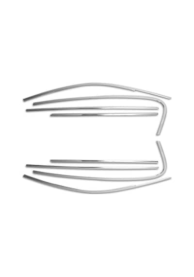Bmw 1 Serisi F20 Uyumlu 2013-2019 Cam Çerçevesi 8 Parça Paslanmaz Krom