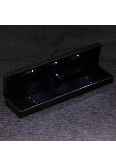 Gümüş Işıklı Kutulu Taşlı Gurmet Kadın Bileklik Gümüş