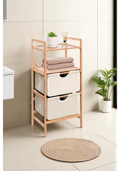Digithome Bambu 2 Raflı 2 Çekmeceli Banyo Düzenleyici Çekmeceli Dolap Komodin Db-0045 Kahverengi Digithome Bambu 2 Raflı 2 Çekmeceli Banyo Düzenleyici Çekmeceli Dolap Komodin Db-0045 Kahverengi
