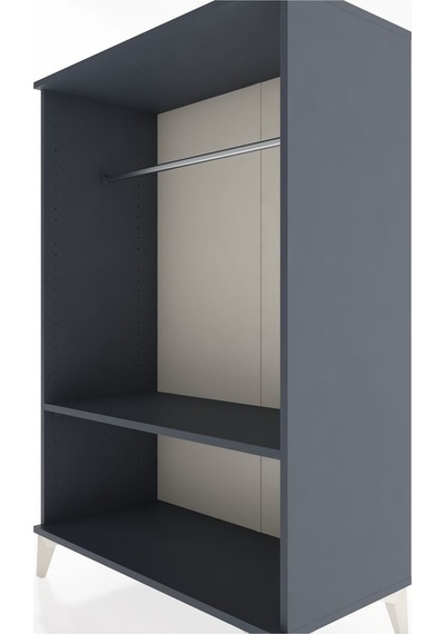 Hyperion Dolap Tek Raflı Tek Askılı 88x44x134 Antrasit-antrasit Antrasit
