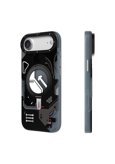 Apple Uyumlu iPhone 17 Air  Kılıf M-safe Şarj Özellikli Youngkit Starship Serisi Kapak Siyah Siyah