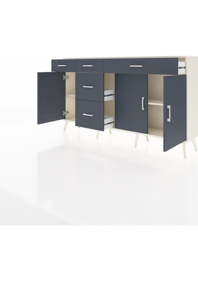Arges Konsol 2 Raflı 5 Çekmeceli 3 Kapaklı 176x30x99 Aytaşı-antrasit Antrasıt - Aytası Arges Konsol 2 Raflı 5 Çekmeceli 3 Kapaklı 176x30x99 Aytaşı-antrasit Antrasıt - Aytası