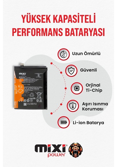 Xiaomi Redmi 12t / 12t Pro / K50 Pro Uyumlu Tam Kapasite Batarya 1 Yıl
