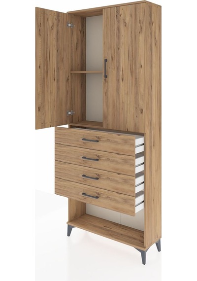 Arges Dolap 88x30x221 Çam-çam Çam
