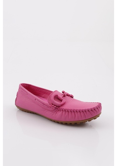 Dgn K105 Kadin Aksesuarli Loafer Ayakkabi K105-1774-R0507 Fuşya
