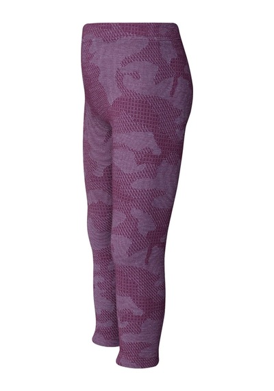 Lovetti Bordo Kız Çocuk Flamıngo Desen Örme Kışlık Tayt 7969B014 Bordo