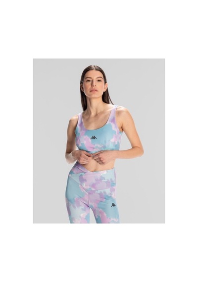 Kappa Trix Bra Kadın Mavi Regular Fit Sporcu Sütyeni Siyah