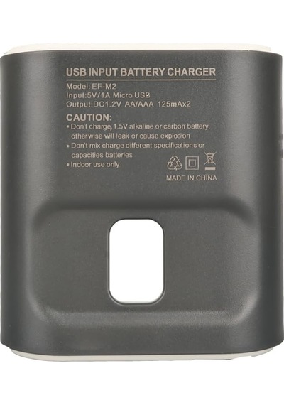Ef-m2 Pil Şarj Aleti 2li Usb Aa-aaa Ni-mh Ni-cd X