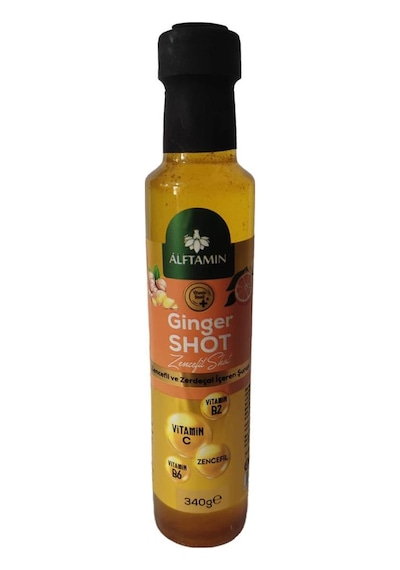 Alftamin Ginger Shot Zencefil ve Zerdeçal İçeren Şurup 340 G