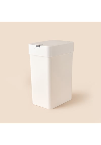 Slim Sensörlü Çöp Kovası - Beyaz - 9 Lt Çok Renkli